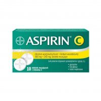 Aspirin C 0,4g+0,24g 10 Brausetabletten