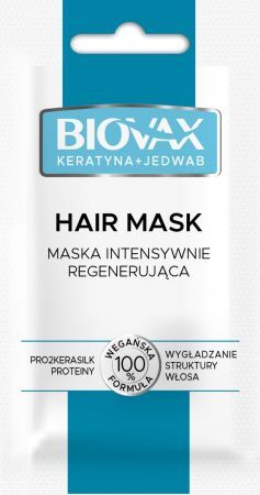 BIOVAX Keratin + Seidenmaske für trockenes und krauses Haar 20 ml