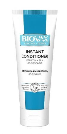 BIOVAX Keratin + Silk Conditioner für trockenes und krauses Haar 200 ml