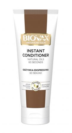 BIOVAX Natural Oils Conditioner für trockenes und strapaziertes Haar Argan-Macadamia-Kokosnuss 200 ml