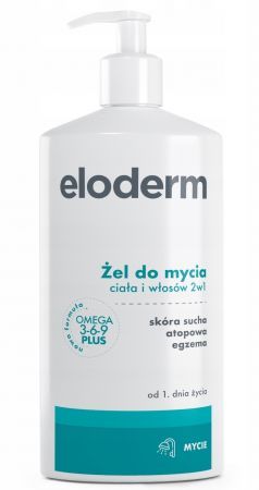 ELODERM Körper- und Haar-Reinigungsgel 2 in 1 400 ml