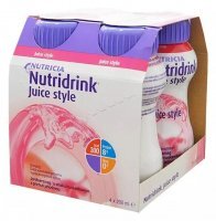 Nutridrink Juice Style Erdbeergeschmack 4x200ml