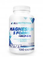 ALLNUTRITION Magnesium 5 Formen+ B6 (P-5-P) 100 Kapseln