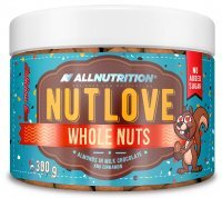 ALLNUTRITION Nutlove Whole Nuts Almonds in Milk Chocolate with Cinnamon 300 g