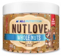 ALLNUTRITION Nutlove Whole Nuts Almonds in White Chocolate with Cinnamon 300 g