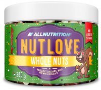 ALLNUTRITION Nutlove Whole Nuts Hazelnuts in Dark, Milk and White Chocolate 300 g
