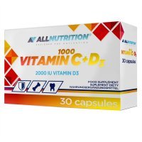 ALLNUTRITION Vitamin C 1000 + D3 2000 30 Kapseln