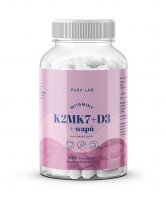 AURA HERBALS Pure Lab Vitamin K2MK7 + D3 + Calcium 130 Kapseln