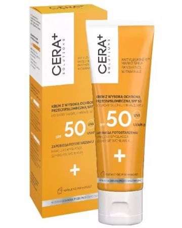 CERA+ SOLUTIONS High-Sun Protection Cream SPF 50 für trockene und empfindliche Haut 50 ml
