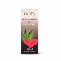 INDIA COSMETICS Hanf-Himbeer-Massageöl 100 ml