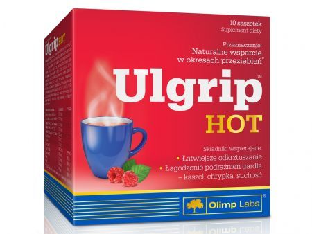 Olimp Ulgrip Hot mit Himbeergeschmack 10 Tütchen.