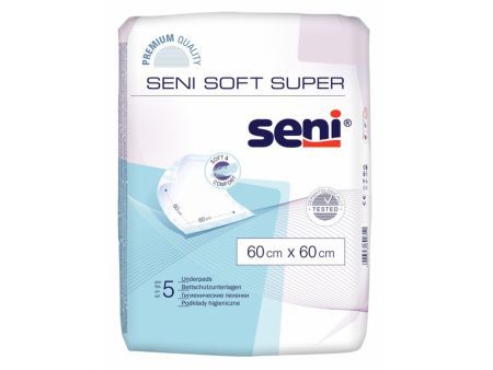SENI SOFT SUPER Hygieneauflagen 60 x 60 cm 5 Stück.