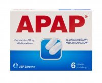 Apap 500 mg 6 Tabletten