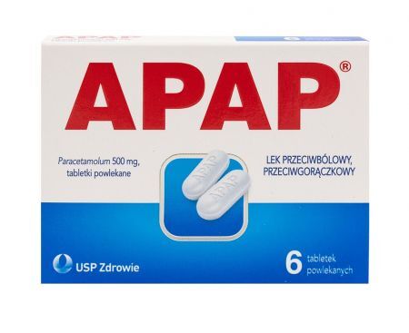 Apap 500 mg 6 Tabletten