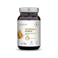 AURA HERBALS Omega+ Vitamin D3 2000 IU 60 Kapseln