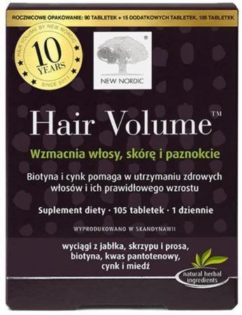 NEW NORDIC Hair Volume 90 + 15 (105) Tabletten
