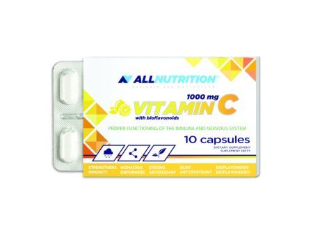 Allnutrition Vitamin C 1000 mg mit Bioflavonoiden 10 Kapseln.
