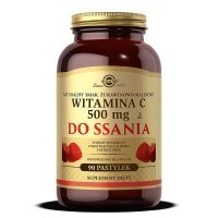 SOLGAR Vitamin C 500 mg zum Lutschen 90 Lutschtabletten Cranberry-Himbeer-Geschmack