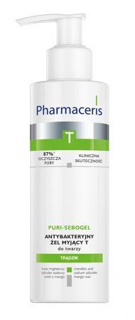 PHARMACERIS T PURI-SEBOGEL Antibakterielles Reinigungsgel für das Gesicht 190ml