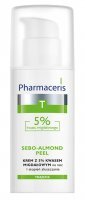 PHARMACERIS T SEBO-ALMOND PEEL 5% Mandelsäure Gesichtscreme für die Nacht 50 ml