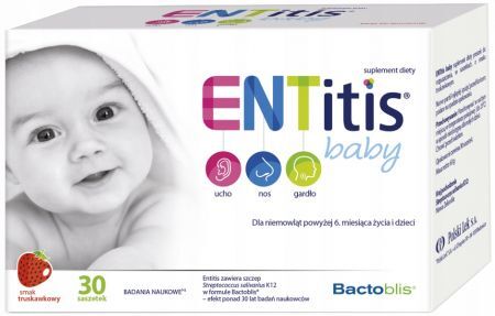 ENTitis Baby Erdbeergeschmackspulver. 30sas