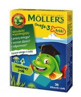 Möller's Omega-3 Geleefische mit Fruchtgeschmack 36 Stück