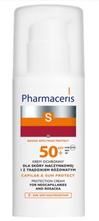 PHARMACERIS S CAPILAR PROTECT Gesichtscreme SPF 50+ für die Haut von Couperose und Rosacea 50 ml