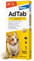 AdTab 225 mg Kautablette gegen Flöhe und Zecken für Hunde mit einem Gewicht von >5,5-11 kg
