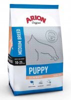 ARION Original Puppy Medium Breed Lachs & Reis Hundefutter 3 kg