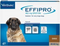 Effipro 4 x 402 mg Tropflösung für Hunde 40-60 kg