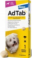 AdTab 112 mg Kautablette gegen Flöhe und Zecken für Hunde von 2,5-5,5 kg