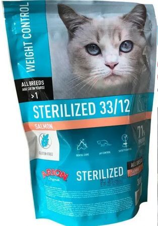ARION Original Cat Sterilisiert 33/12 Lachs Katzenfutter 300 g