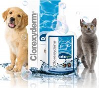 Clorexyderm Oto Piu Ohrenpflegemittel für Hunde und Katzen 150 ml