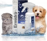 Ermidra Feuchtigkeitspflege für Hunde und Katzen Spray 300 ml