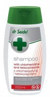 Dr. Seidel Shampoo mit Chlorhexidin und Ketoconazol für Hunde und Katzen 220 ml