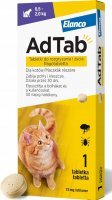 AdTab 12 mg Floh- und Zecken-Kautablette für Katzen mit einem Gewicht von 0,5-2 kg