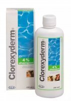 Clorexyderm Antibakterielles und antifungales Shampoo für Hunde und Katzen 250 ml