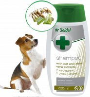 Dr. Seidel Anti-Juckreiz-Shampoo mit Haferextrakt und Aloe Vera für Hunde und Katzen 220 ml