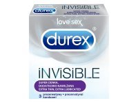 DUREX INVISIBLE Extra befeuchtete Kondome 3 Stück.