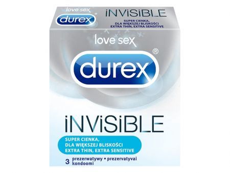 DUREX INVISIBLE Für mehr Nähe Kondome 3 Stück.